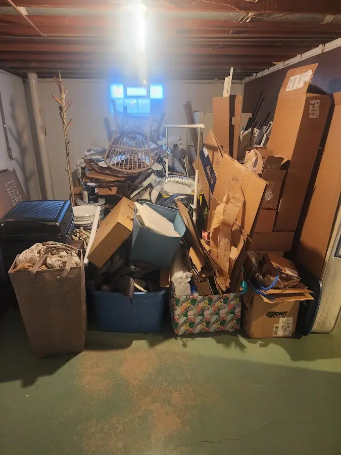 Roll-off dumpster container at job site for Roll Off Dumpster Rental in Hazard